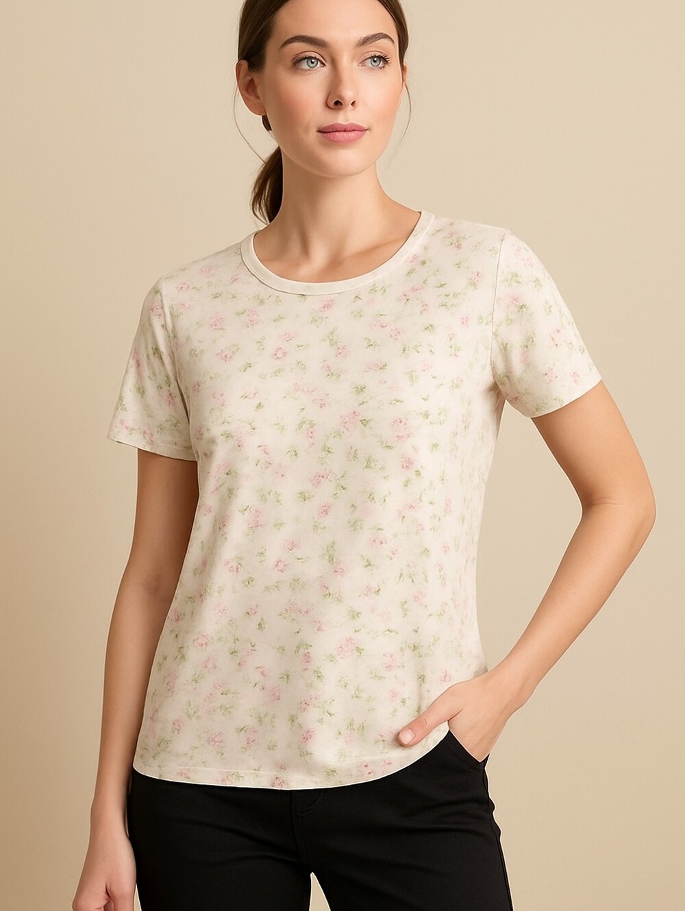 Northern Reflections cotton floral T shirt / xl